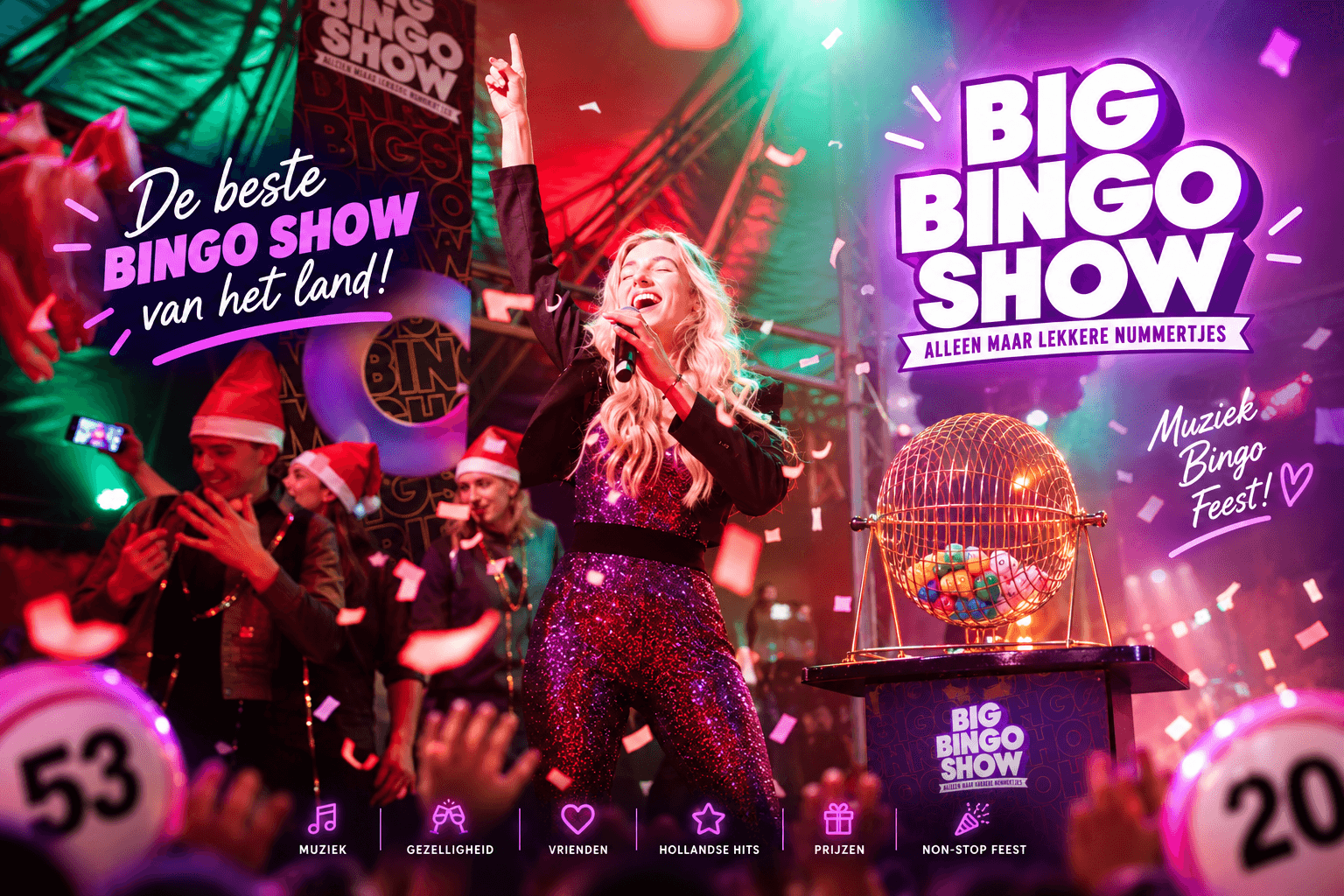 BIG BINGO SHOW boeken voor een bedrijfsfeest
